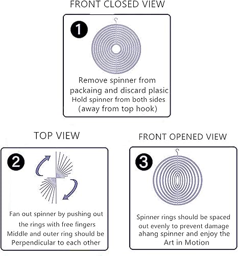 Miniatura 7 de Molinillo de viento para patio, decoración de jardín, esculturas de metal de acero inoxidable 3D, girasol, cinético colgante, decoración de patio