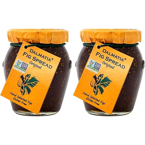 Dalmatia Fig Spread, 8.5 oz | All-Natural, Non-GMO, Award-Winning Mediterranean Spread | Perfect for Cheese Boards, Toast & Baking | Product of Croatia (Pack of 2)