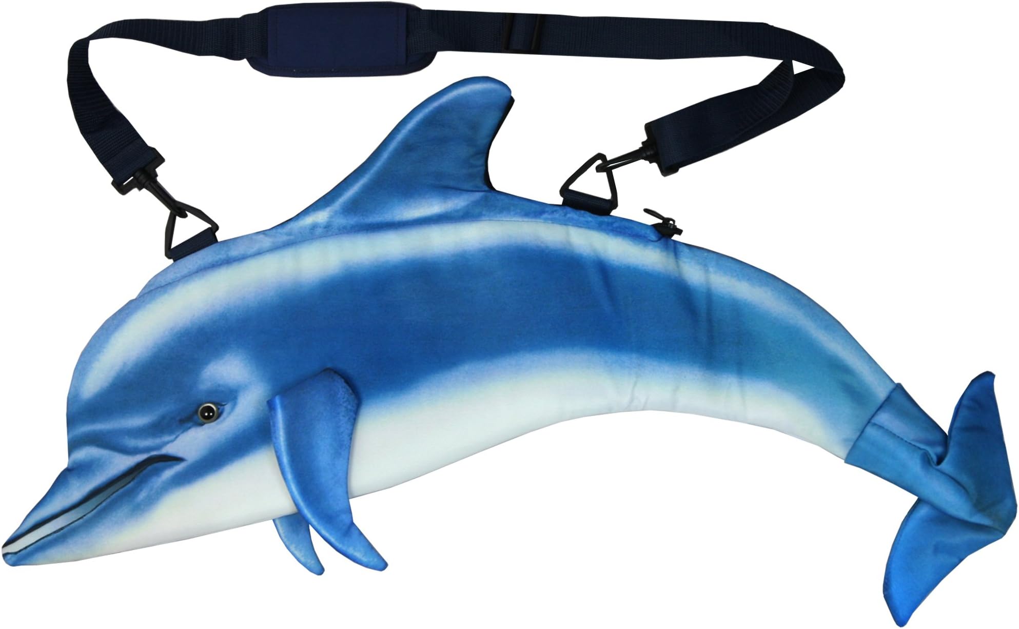 Dolphin Bag, Blue/White, One Size