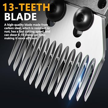 2025 Upgraded Sheep Shears,Professional Electric Sheep Clippers,700W 6 Speeds Heavy Duty Farm Livestock Haircut for Grooming Sheep Thick Alpacas Coat (Yellow 2)