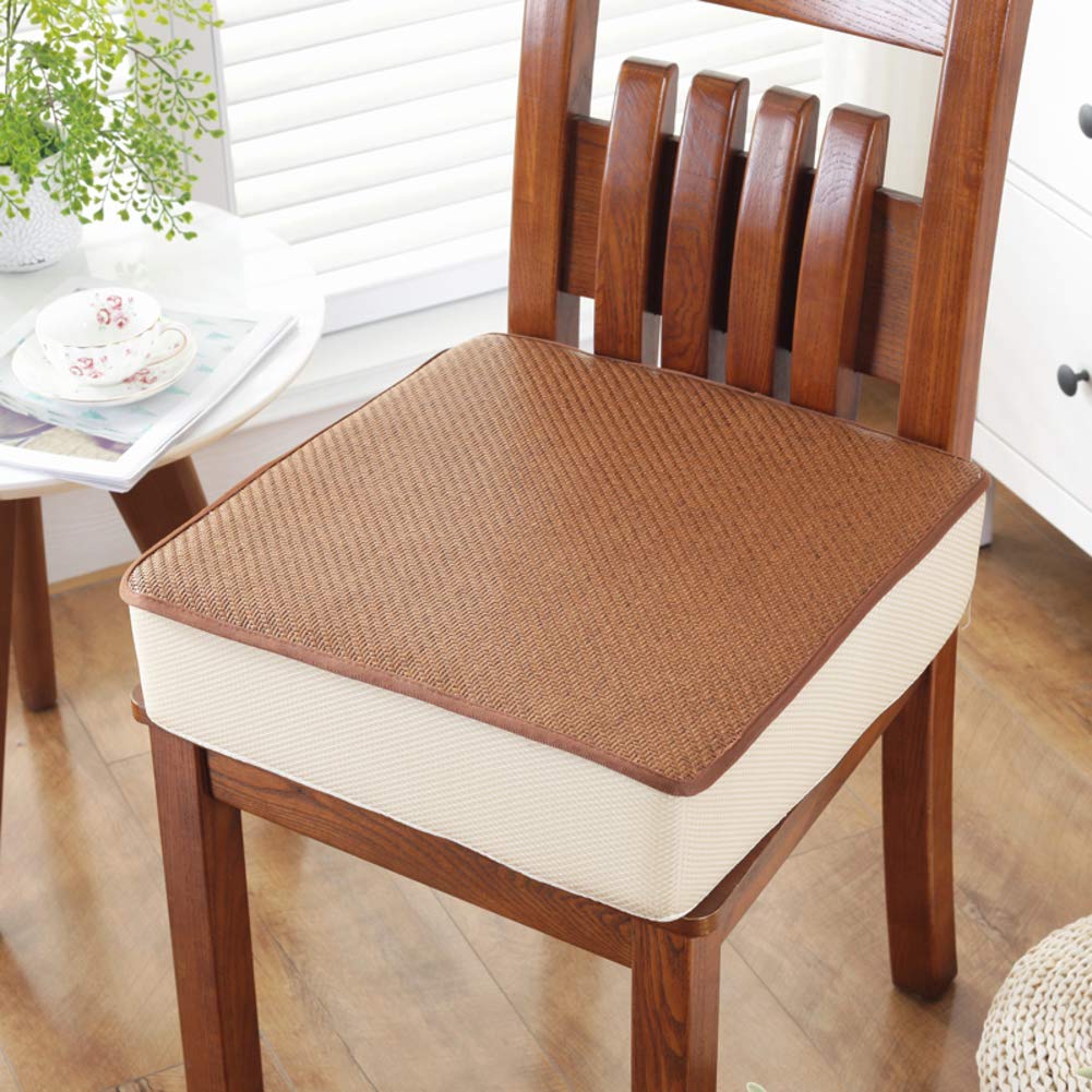 Cojín Cuadrado para Silla,Viscoelástica ortopédicos Grueso Cojines para Asiento De Coche para Elevar Altura Cojín De Asiento para Apoyo Baja Dolor De Espalda-j 40 * 40 * 12cm(16x16x5inch)