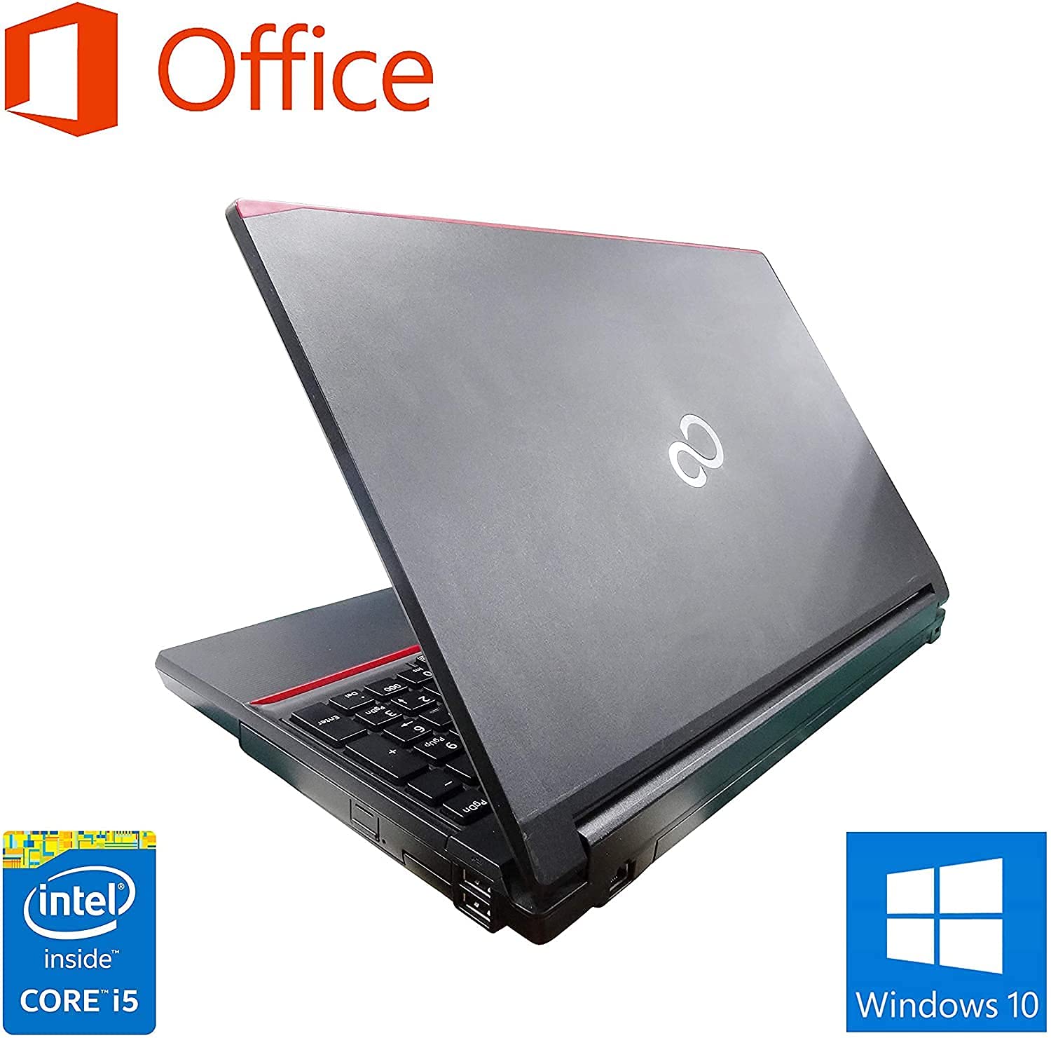 富士通ノートパソコン Win11 Core i5 10世代 オフィス付フルHD Amazon.co.jp: 【整備済み品】富士通 ノートPC A574 / 黒 / 15.6