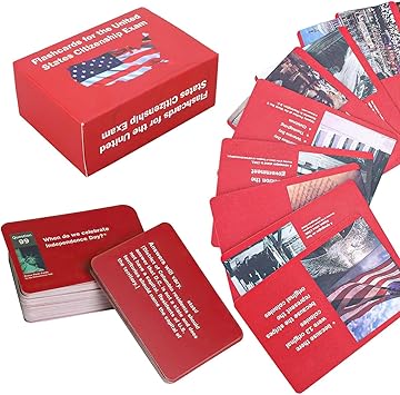 2026 New Us Citizenship Test Flash Cards 2025, Tarjetas para La Ciudadania De Las 100 Preguntas, Tarjetas De Ciudadania 2025 inglés y español, Naturalization Study Guide with 100 Questions & Answers