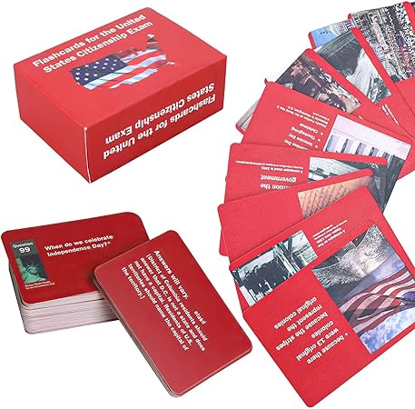 2026 New Us Citizenship Test Flash Cards 2025, Tarjetas para La Ciudadania De Las 100 Preguntas, Tarjetas De Ciudadania 2025 inglés y español, Naturalization Study Guide with 100 Questions & Answers