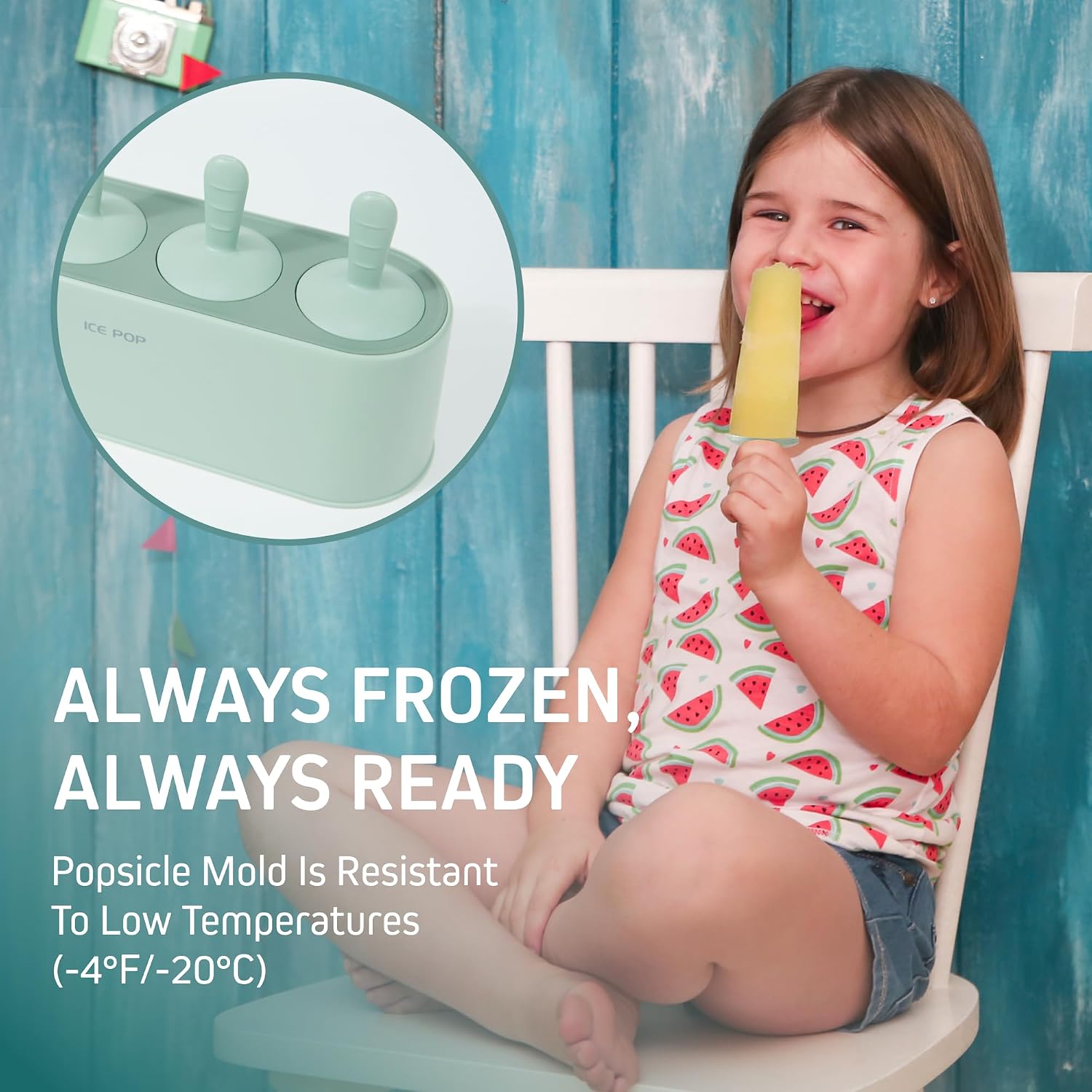Popsicle Molds for Kids & Toddlers, Silicone Ice Pop Maker with Easy Release Sleeves, BPA Free Homemade Popsicle Mold Set with Reusable Sticks & Drip Tray