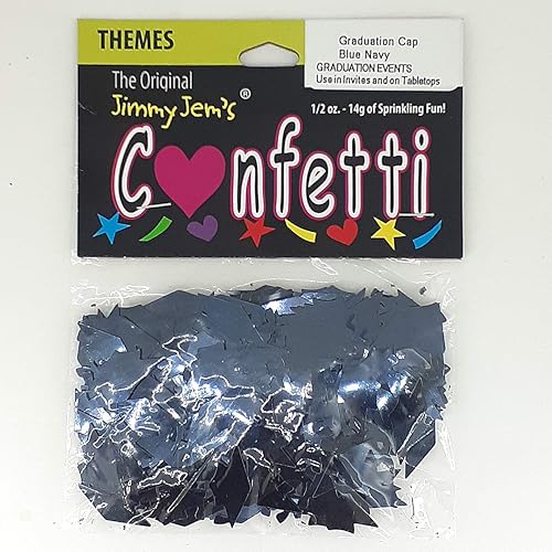 Miniatura 2 de Confeti Grad Cap Blue Navy - 2 bolsas de media onza (1 oz) #9972 Q01