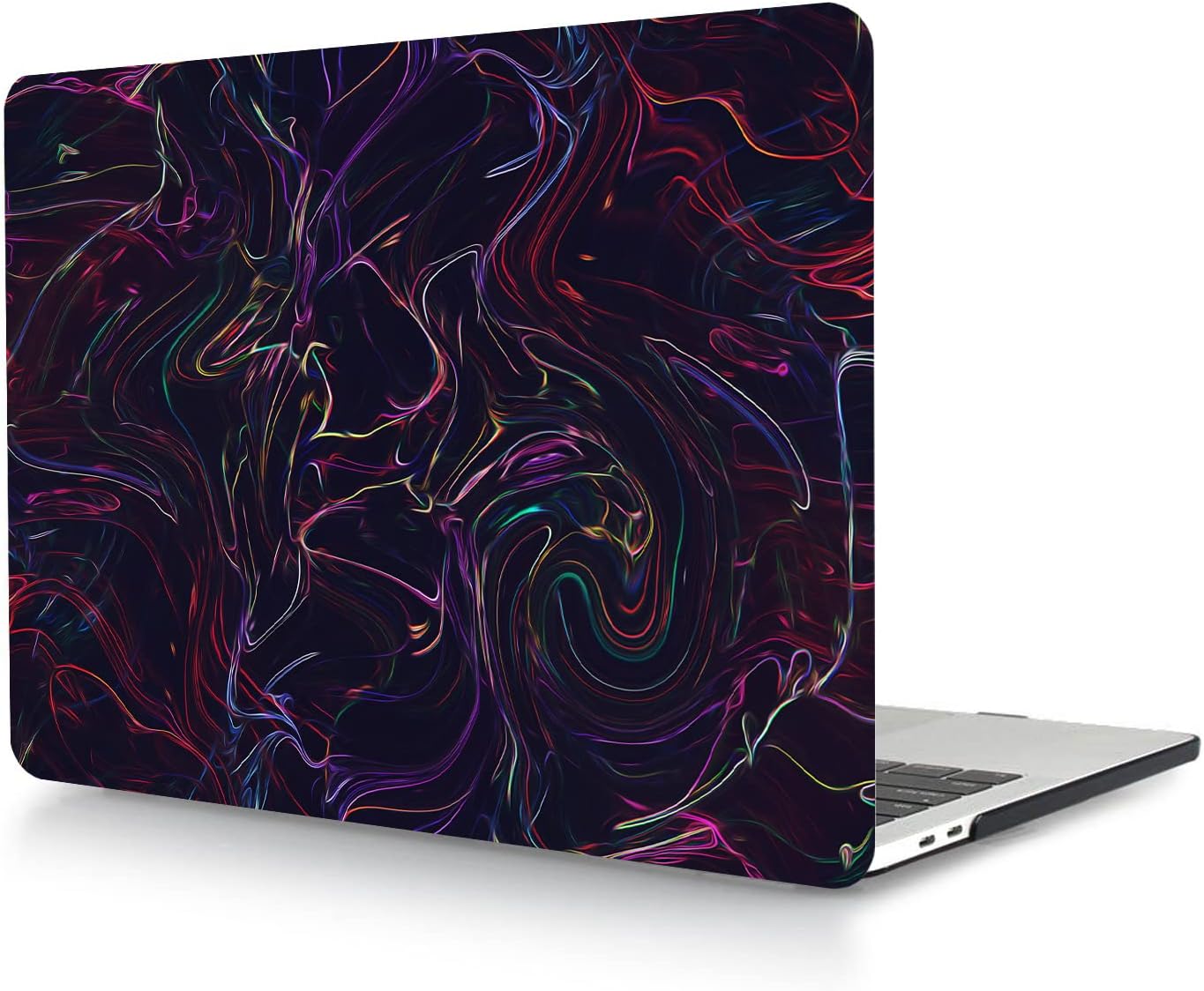 Hard Case Compatible with New MacBook Pro 13 Inch Case 2020 2019 2018 2017 2016 Release Model A2338 M1 A2289 A2251 A2159 A1989 A1708 A1706, Matt Plastic Hard Shell Cover - Black