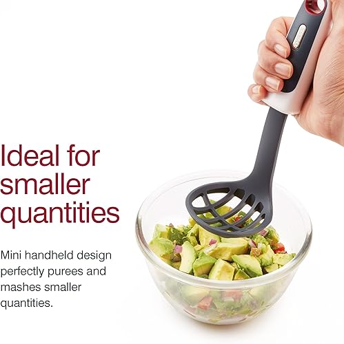 Miniatura 4 de Zyliss Mini triturador y cuchara, mini batidor y espátula de silicona para accesorios de cocina, 3 piezas