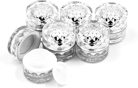 Amazon Co Jp Xpdesign ハンドクリーム アロマクリーム クリーム ケース 詰替え 容器 ボトル ジェル 小分け つめかえ アクセサリー シルバー5g 6個 ドラッグストア