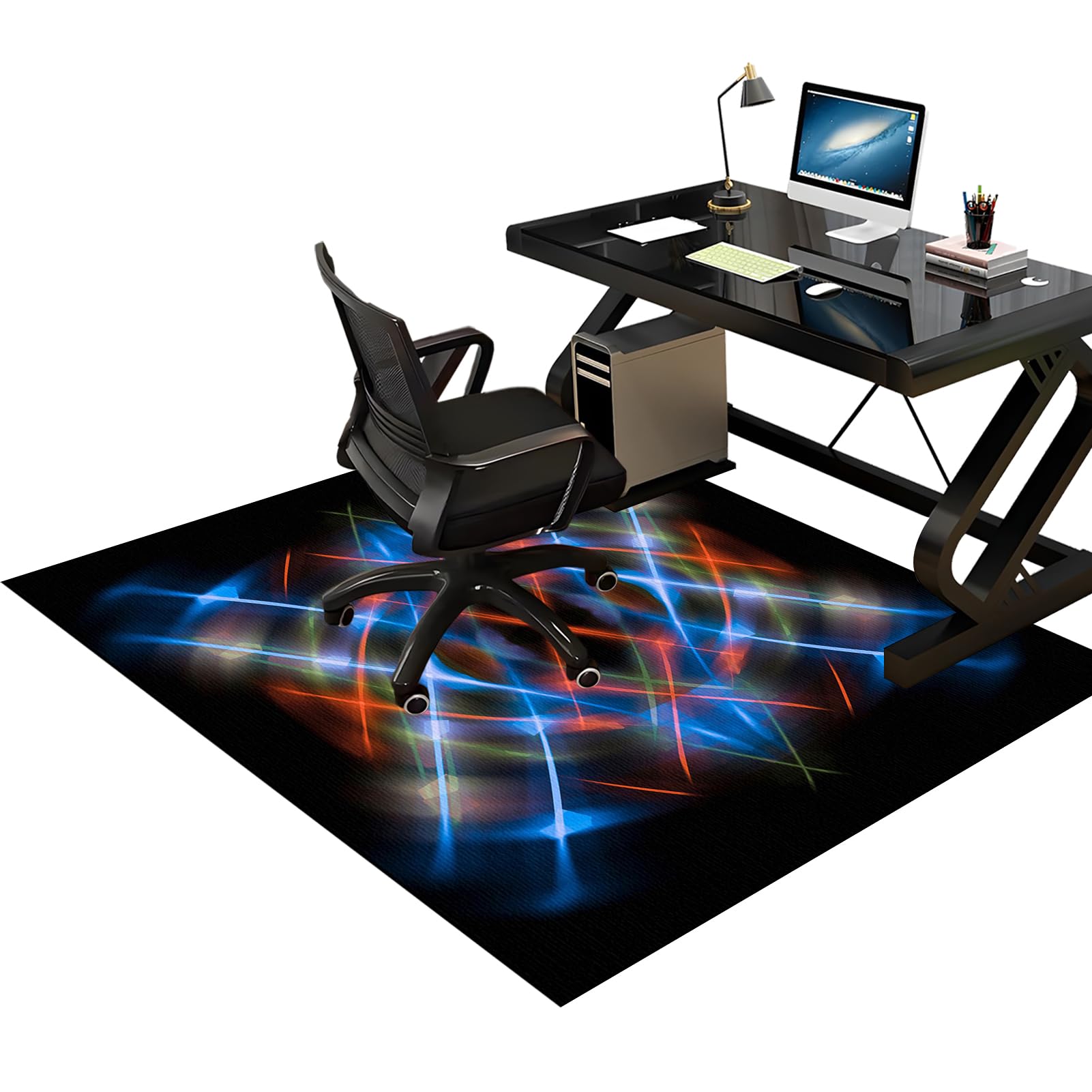 Office Gaming Chair Mat for Hardwood Floor Floor Protector Mat Anti-Slip Floor Mat for Office Chair, 60 x 90 cm Gaming Chair Mat for Carpet Floors, Desk Chair Mat for wooden Floors Office Floor Mat — image 1