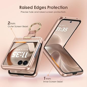 Caka Bling Case for Motorola Razr 2026/2025/2024 Case Women