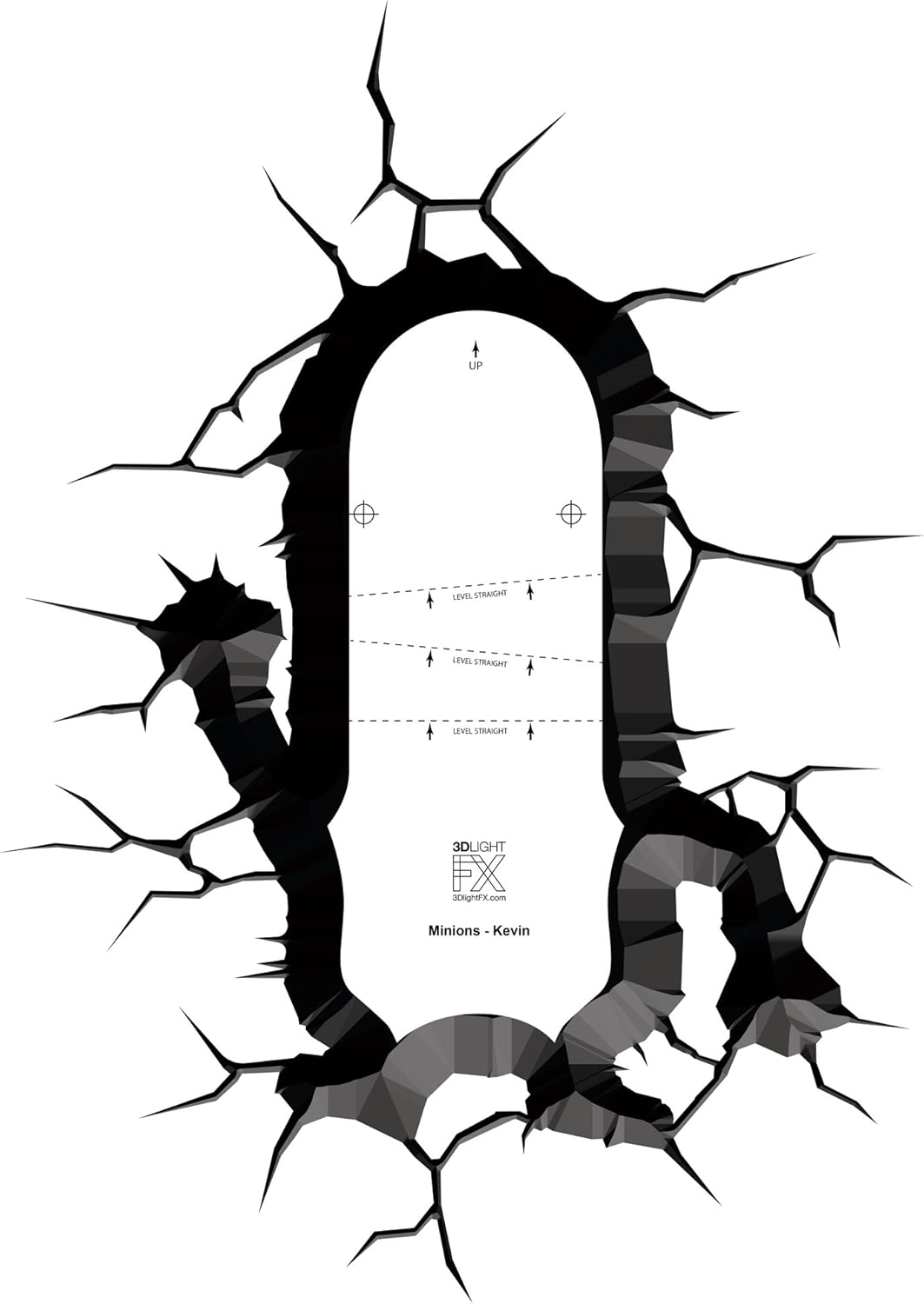 Amazon Co Jp 3d Light Fx 怪盗グルーの月泥棒 ミニオンズ ケビン 3d デコ Led ウォールライト ホーム キッチン