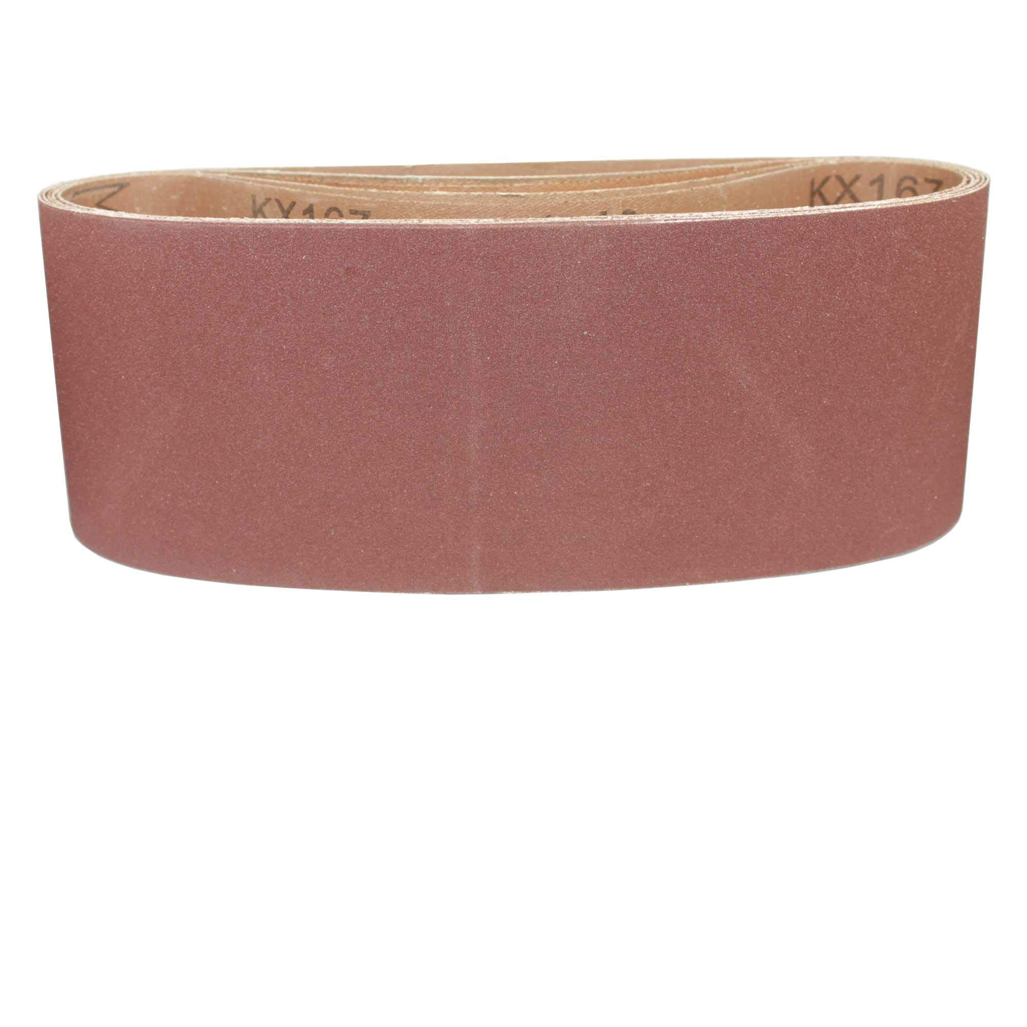SBS Lot De 10 Bandes Abrasives 75 X 533 Mm Grain 40 Pour Ponceuse à Bande