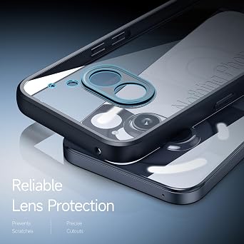 Case for Nothing Phone 2a/2a Plus, Hydrophobic, Anti-Fade, Anti-Fingerprint Shockproof Protective Case, Clear Black