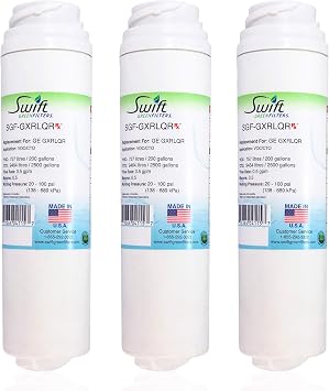 Swift Green Filters SGF-GXRLQR Compatible Commercial Water Filter for GE GXRLQR , Made in USA3 Pack
