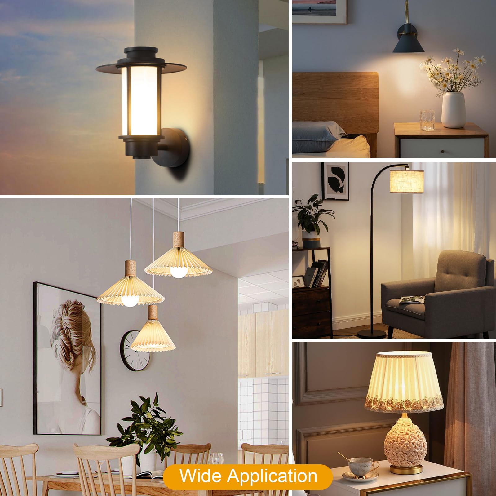 12-Pack 14W LED Dimmable Light Bulbs 100 Watt Equivalent A19 LED Light bulbs Bright 1500LM LED Bulbs with — view 7