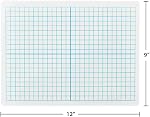 Dry Erase Lapboards with Grid Lines - Pack of 25 Graph Whiteboard Set - 9x12 - Student Single Sided - Improve Children's Classroom Learning with Portable White Boards