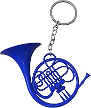 Oversize Blue French Horn Keychain | Pop Culture Gift | Backpack decor | HIMYM |Novelty Keyring | The Playbook | Show Merch Reference