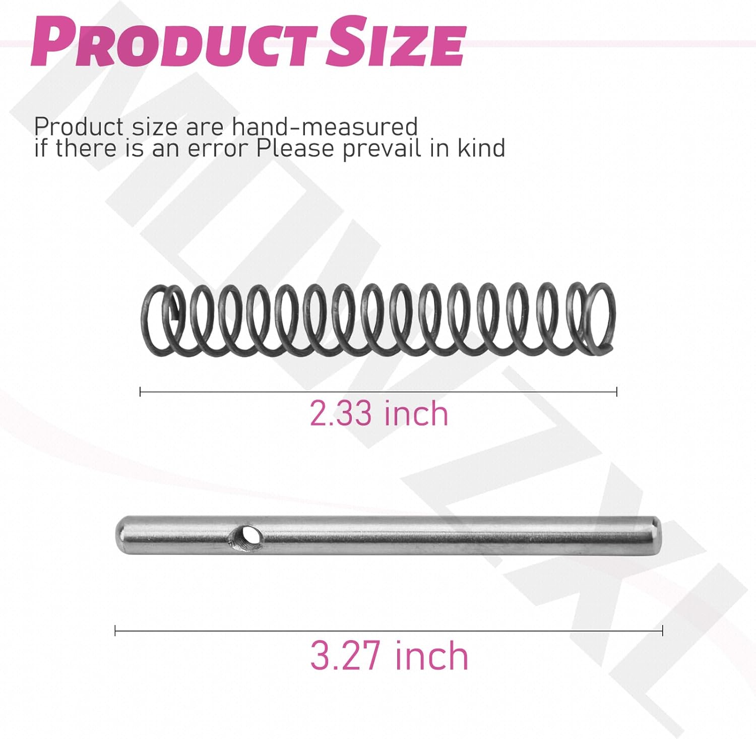 Locking Pin and Spring Kit with 4 Pcs Griddle Short M6 Step Bolt for Blackstone Griddles with Flexfold Legs 2020, 2277, 2344, 2350, Gas Griddles with Side Shelves 2295, 2307, 2309, 2310