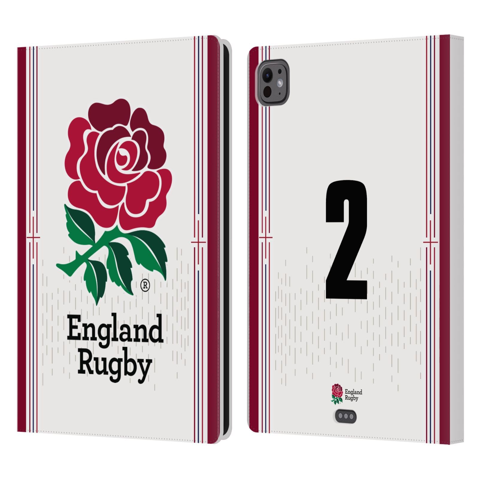 Étui Angleterre Rugby iPad Pro 11 M4 en cuir Head Case Designs