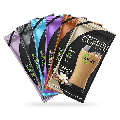 Chike High Protein Iced Coffee Sampler Pack, 20 G Protein,