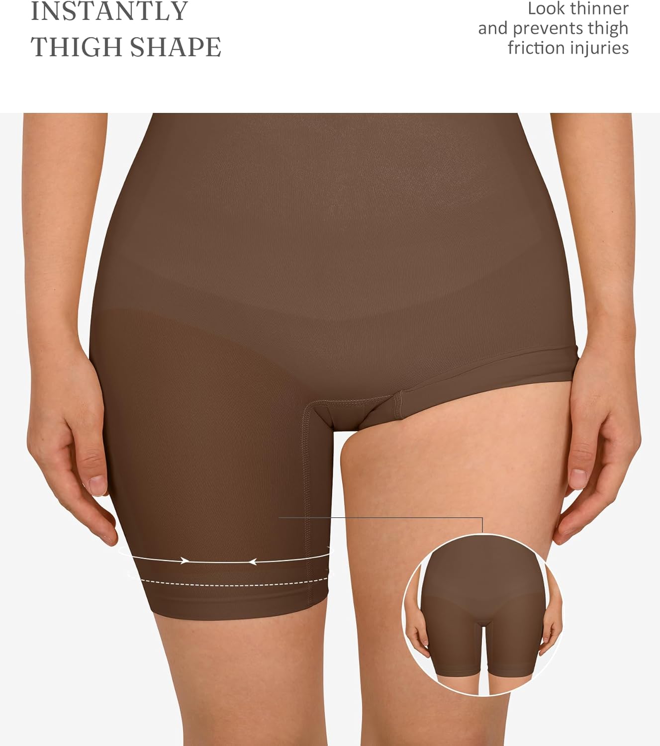 FeelinGirl Shapewear Tummy Control Seamless Bodysuit Hip Enhancer Body Shaper for Women - Image 4