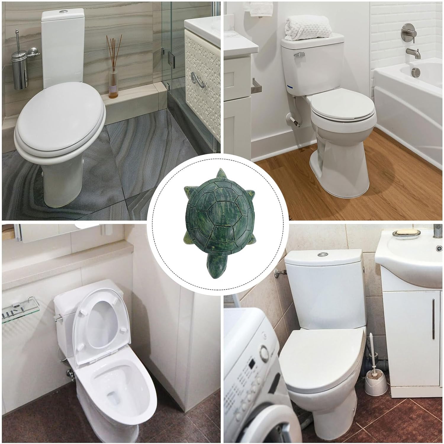 2pcs Sea Turtle Toilet Bolt Covers Decorative Toilet Screw Bolt Caps Bathroom Accessory Coastal Decoration for Floor Caps