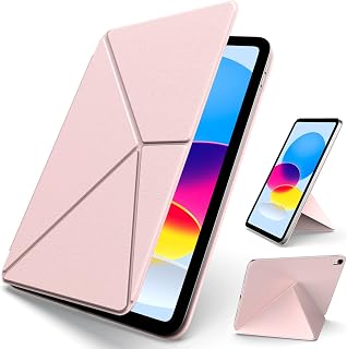aoub für iPad 11. Generation (A16) 11 Zoll 2025/ iPad 10. Generation Hülle 10,9 Zoll 2022, Ultradünne Magnetische Hülle, Multi Angle Hoch-/Querformat-Magnethülle, Leicht und Anti-Fingerprint, Rosa