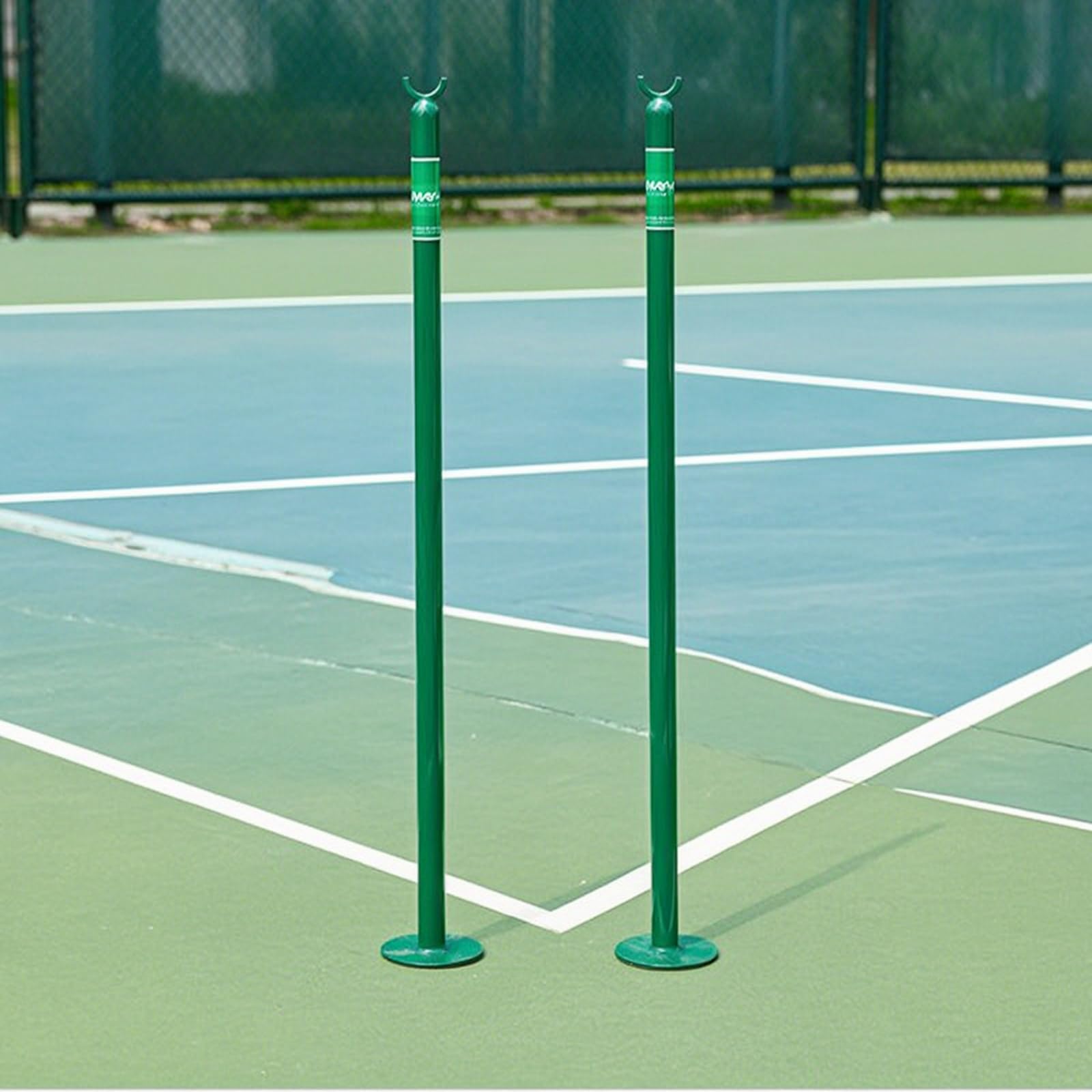 2 Pezzi Tennis con Base Circolare Resistente Alle Intemperie Palo Stabile Attrezzatura per Tennisti