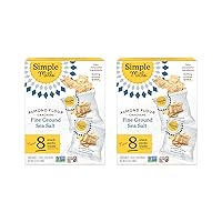 Vista 38 de Simple Mills - Galletas saladas de harina de almendras con sal marina finamente molida, bocadillos saludables y veganos sin gluten, 4.25 onzas, 4