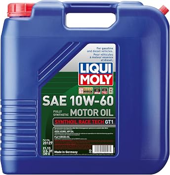 Liqui Moly Synthoil Race Tech GT1 SAE 10W-60 | 20 لتر | زيت المحرك | SKU 20127