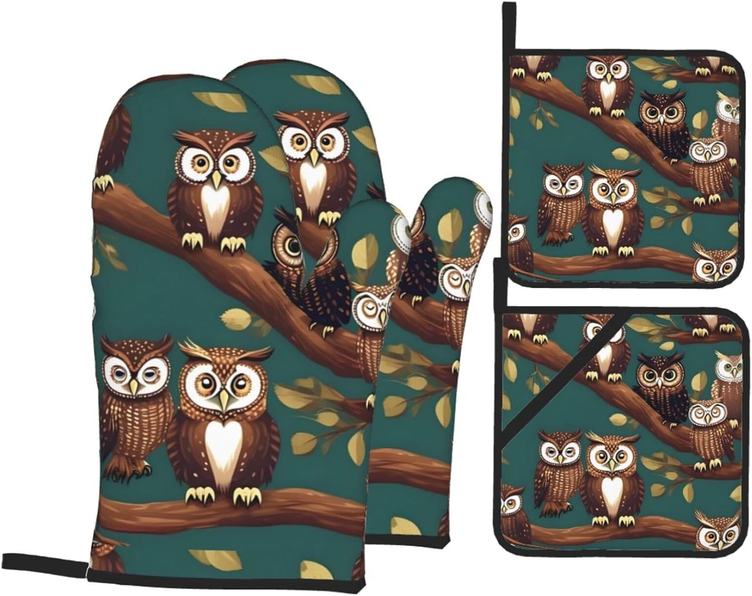 Magic owel Kitchen baking four piece set, fit for cooking and baking, oven, microwave, and outdoor barbecue