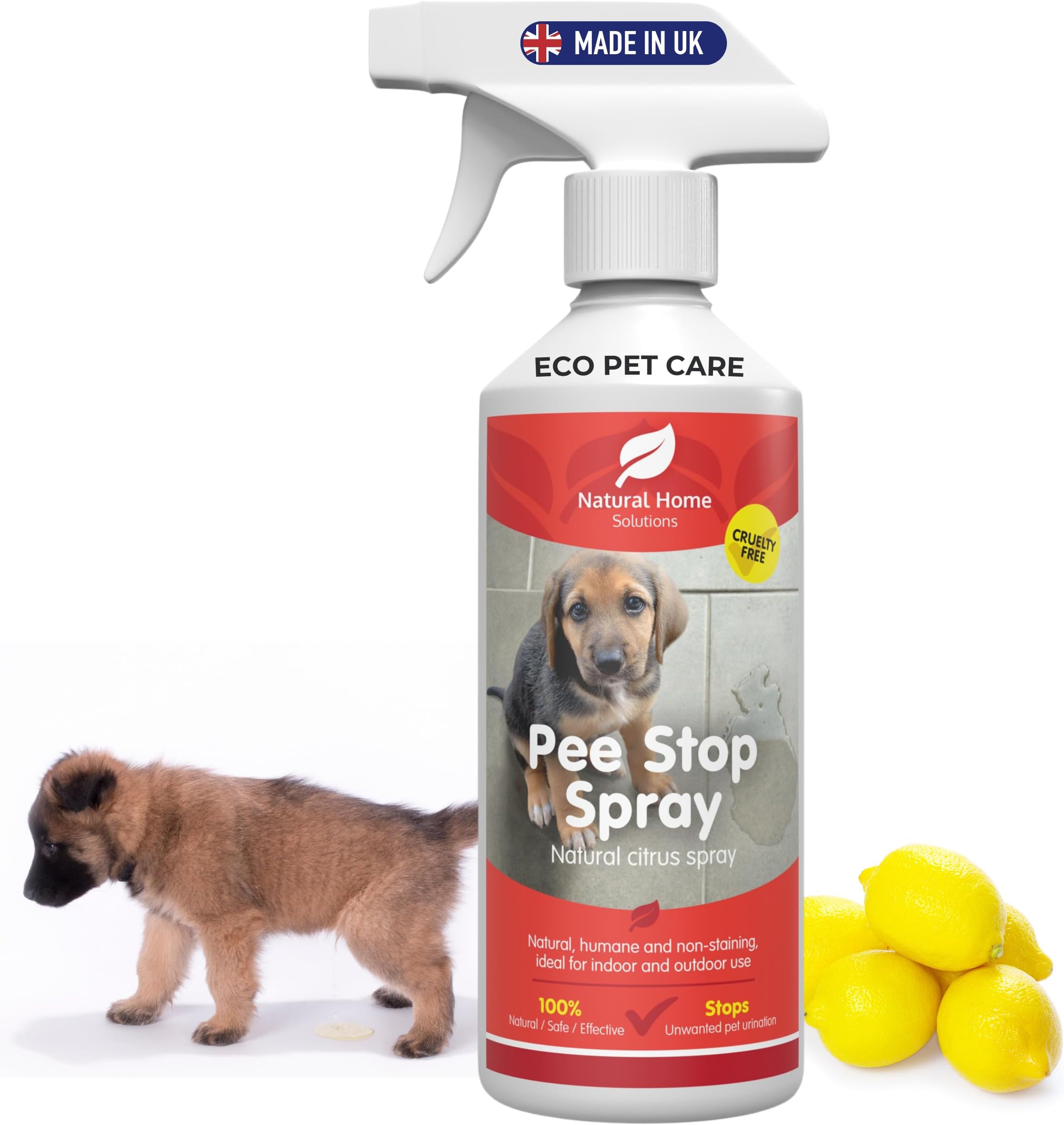 Eco Pee Stop Spray Urine Stop for Cat Dog Enzyme Urine Destroyer Repellent Stop Cats Dogs Repeat Marking Indoors Outdoors 100% Natural 500ml