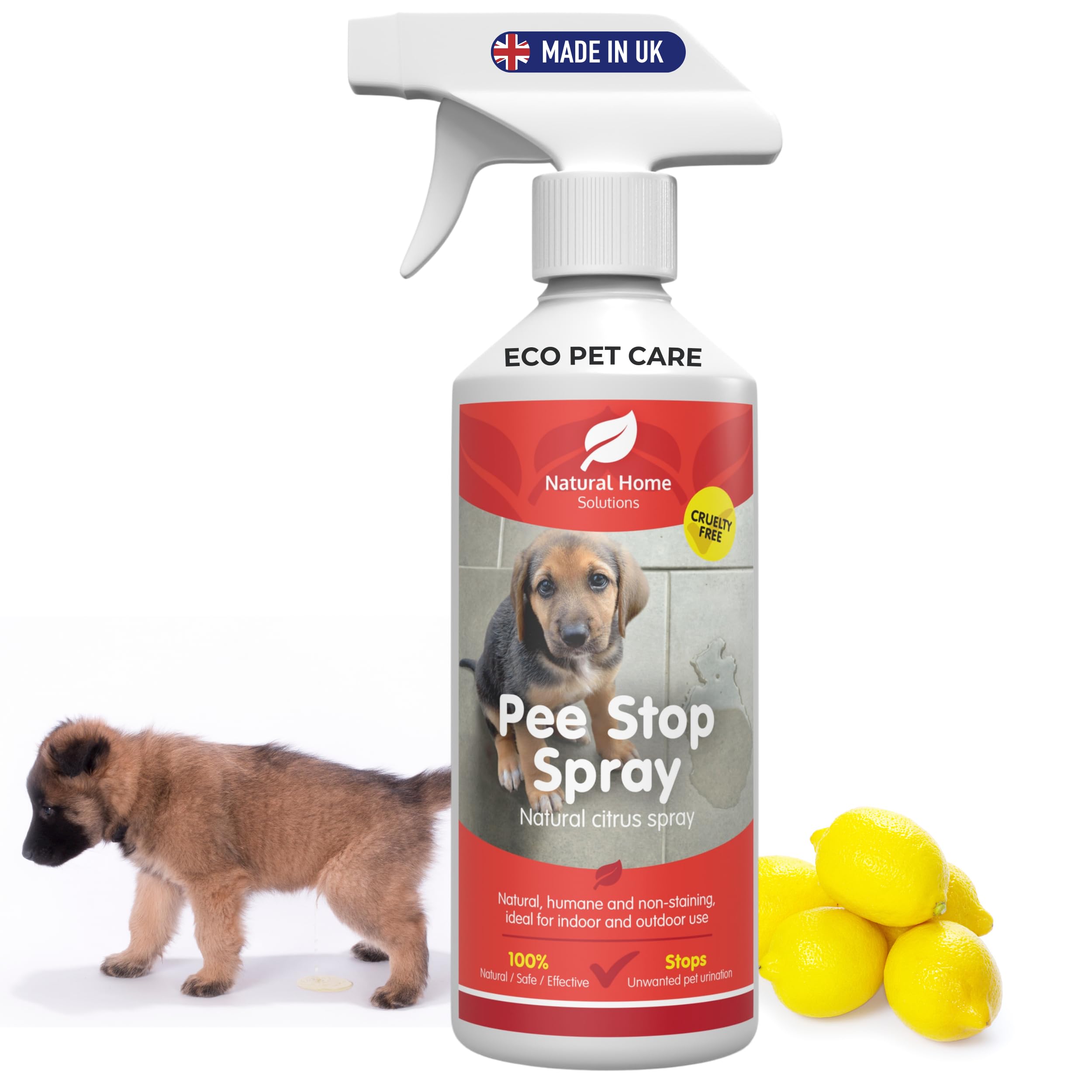 Eco Pee Stop Spray Urine Stop for Cat Dog Enzyme Urine Destroyer Repellent Stop Cats Dogs Repeat Marking Indoors Outdoors 100% Natural 500ml