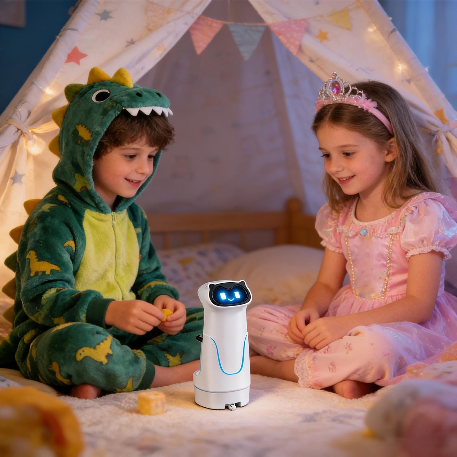 Giocattolo robot intelligente: robot interattivo per la consegna di intelligenza artificiale, compagno di apprendimento intelligente | Gadget tecnologico educativo per bambini, adolescenti, adulti, fa