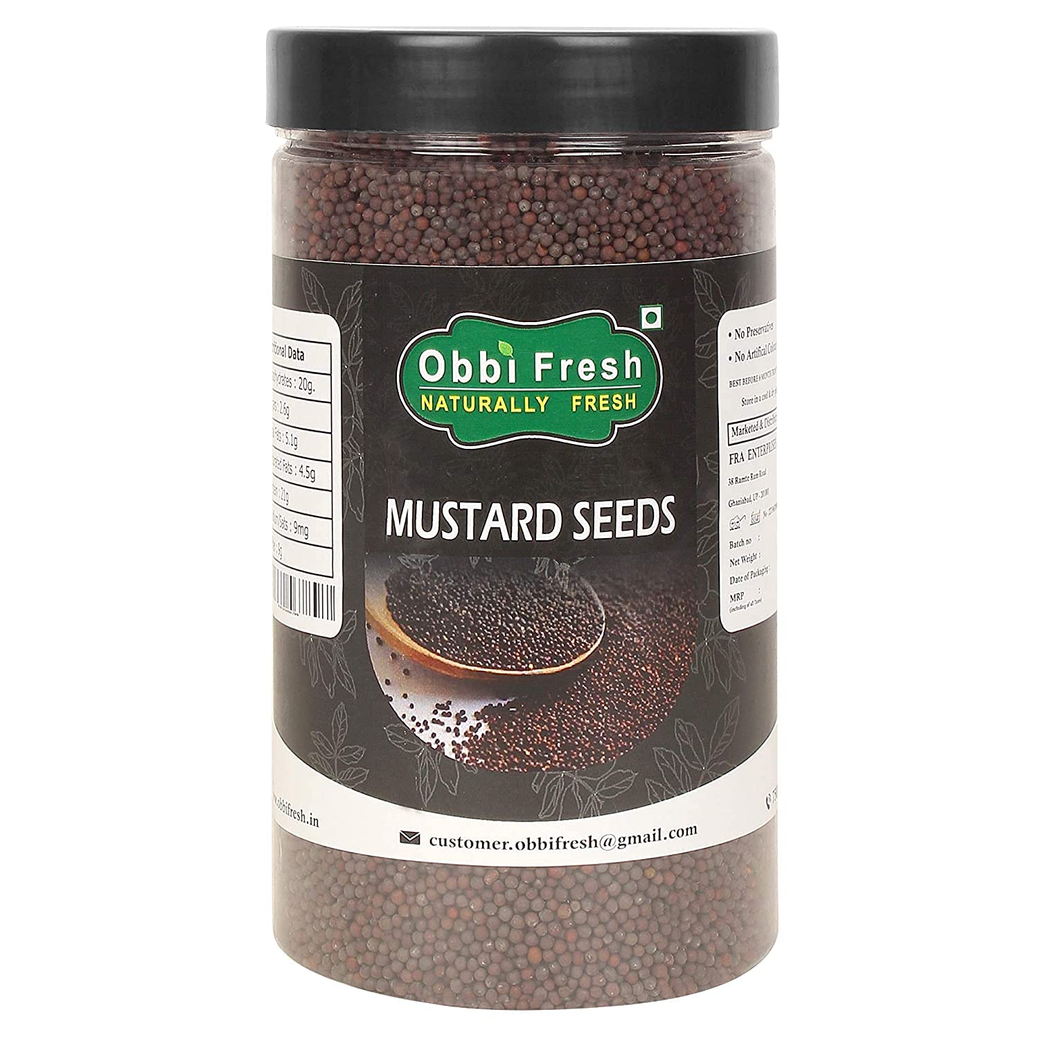 obbi fresh Mustard Seeds (Whole Rai) (950g) grade-big size (B0BWDK2K5D) Amazon Price History, Amazon Price Tracker