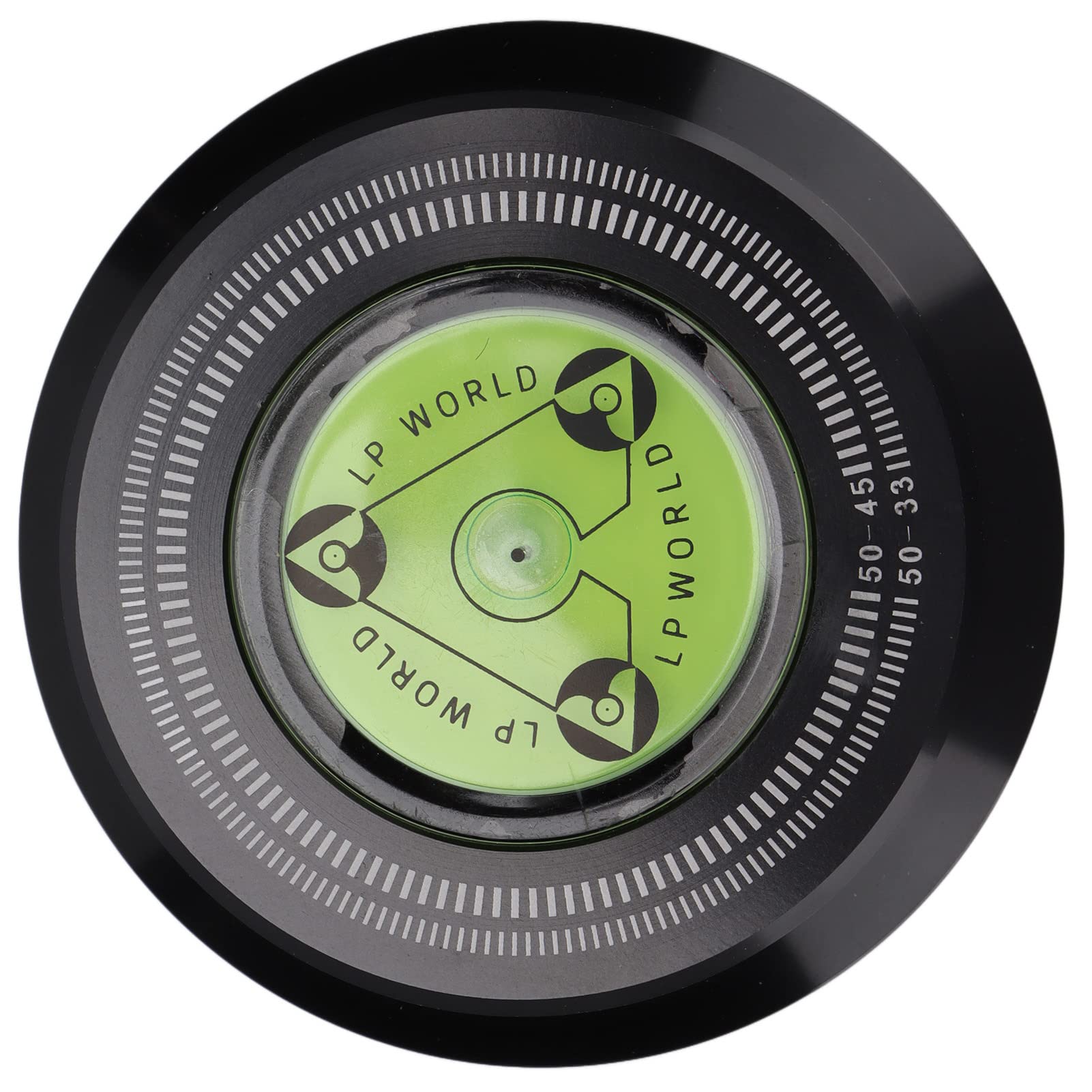Stabilisateur de Disque de Platine Vinyle 50 Hz avec nivellement à Bulles pour Tourne-Disque LP 50 Hz Recordclamp PhonoDisc stabilisateur Disque de Platine pour Vibration Bala (A)