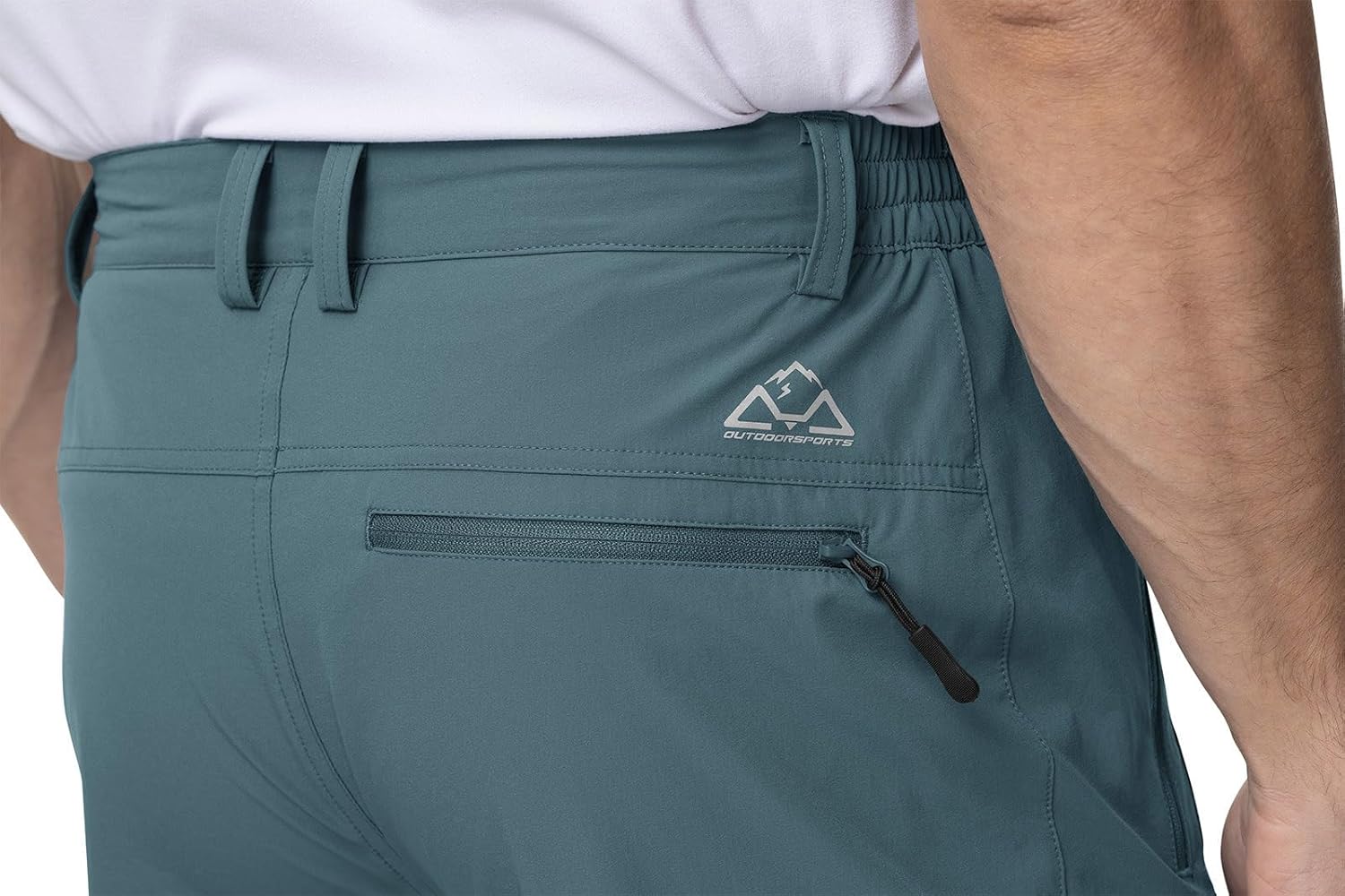 YSENTO Men's Cargo Hiking Pants Lightweight 5 Zipper Pockets Stretch Quick Dry Camping Fishing Travel Pants - Image 7