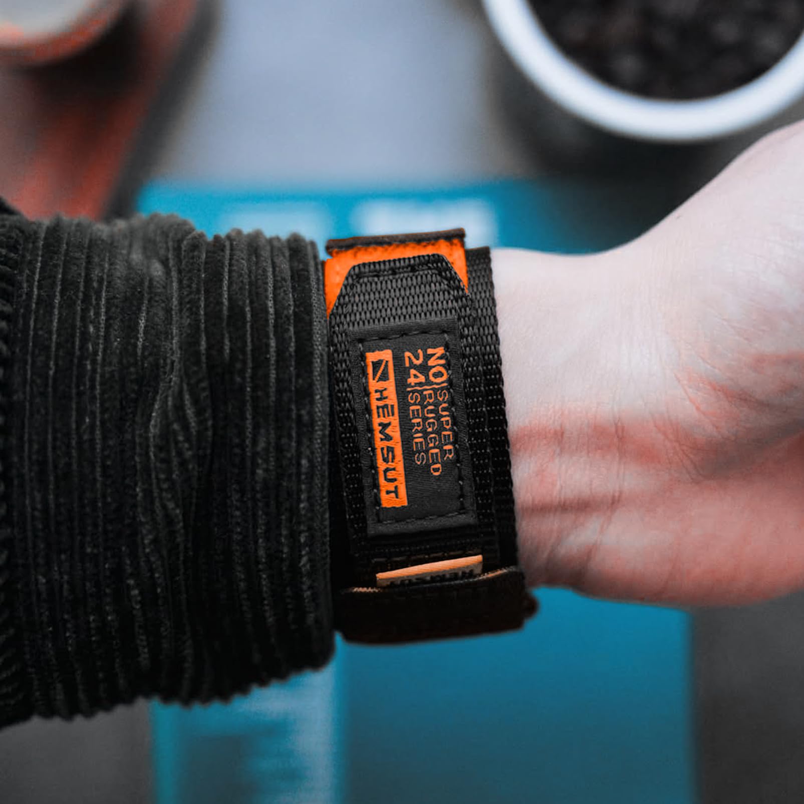 torbollo Nylonowy pasek kompatybilny z Amazfit T-Rex 3 Pro 48 mm, ergonomiczny, wytrzymały i regulowany pasek do zegarka sportowego dla T-Rex 3 Pro, męskie paski