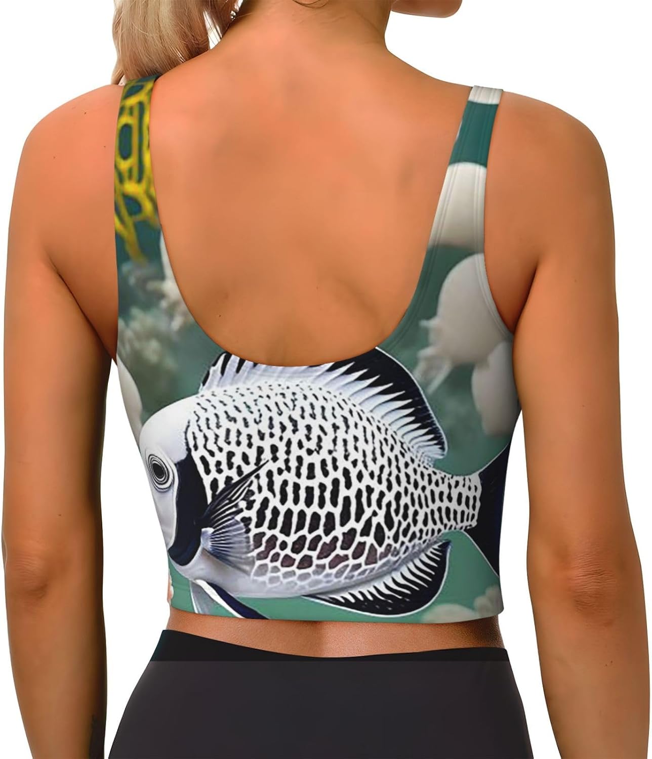 Coral Reef Fish Women's Sports Bras - High Support Workout Tops for Women