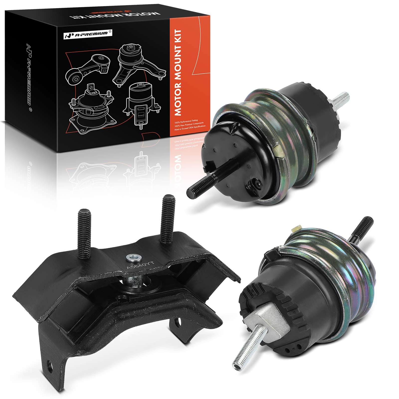 A-Premium 3PCS Engine Motor and Transmission Mount Kit Compatible with Chevrolet Camaro 2010-2015 6.2L, Manual Transmission, Replace# 92241645, 92239457