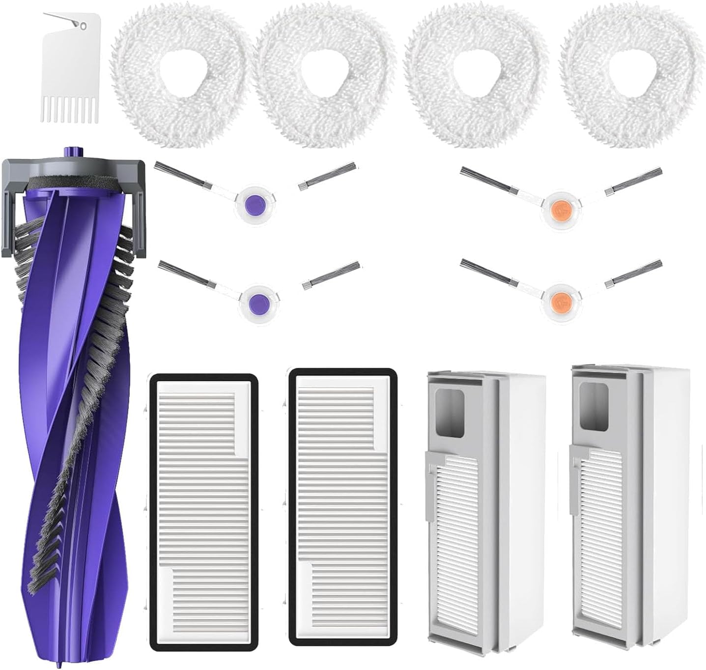 Accessories for Narwal Freo X Ultra: Replacement Parts Compatible with Narwal Freo X Ultra Robtic Vacuum Cleaner Main Brush Side Brush Hepa Filter Mop Pads Dust Bags Spare Parts Attachments