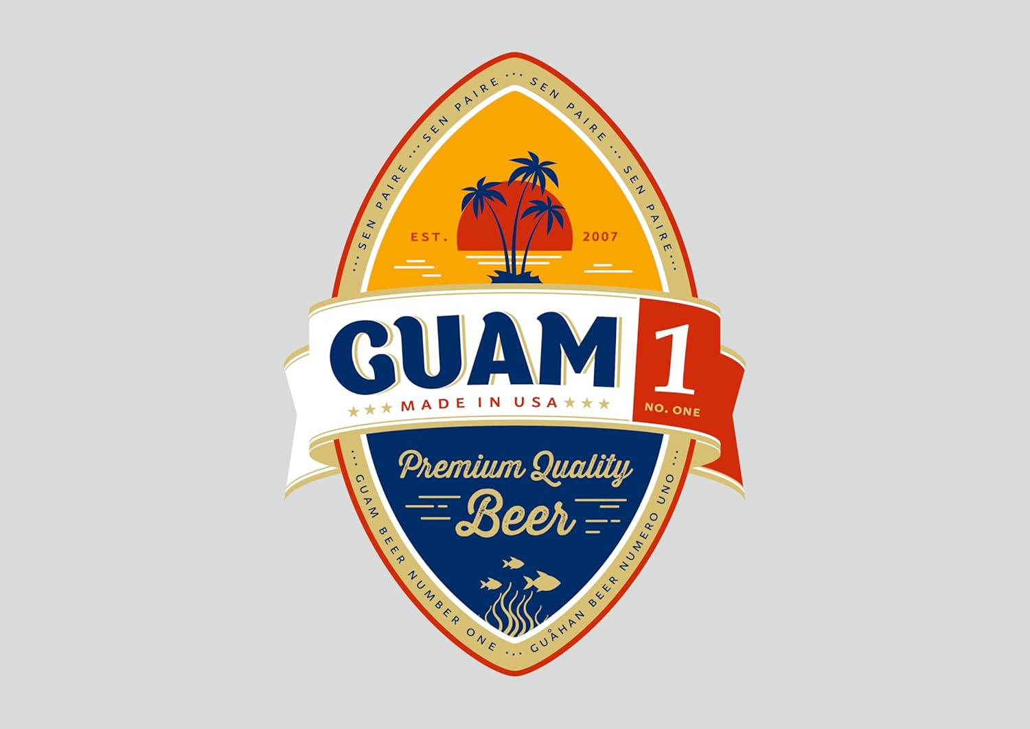 グアム1 ビール グアムビール 355ml×24本セット グアム ラガービール 南国ビール 輸入ビール