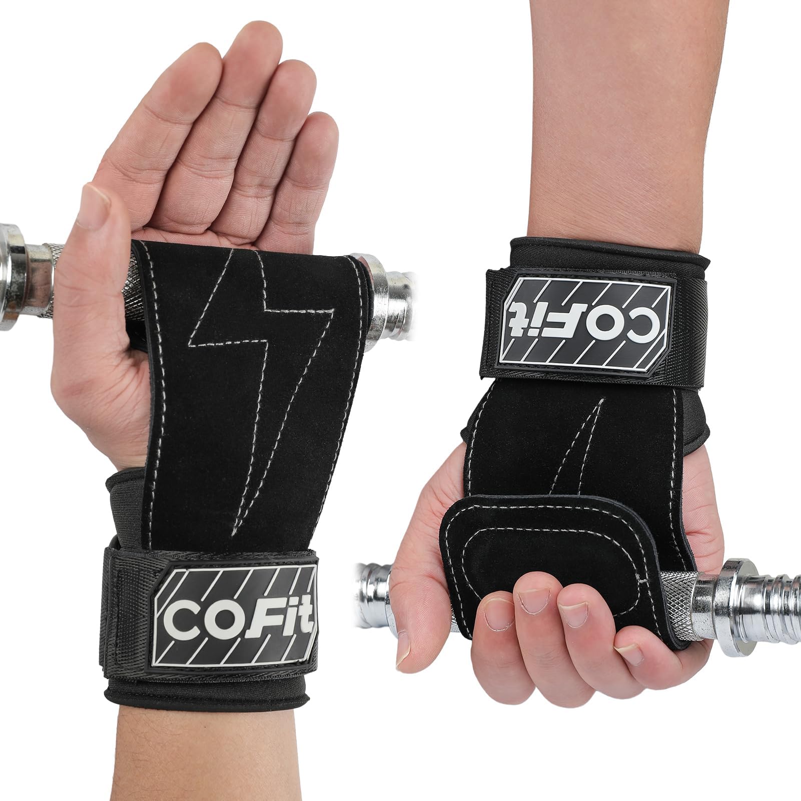 COFIT Wrist Straps for Weightlifting, Workout Wrist Wraps with Dual-Layer Oxford Leather, Enhanced Grip for Optimal Hand and Wrist Protection, Gym Lifting Straps for Deadlift and Powerlifting