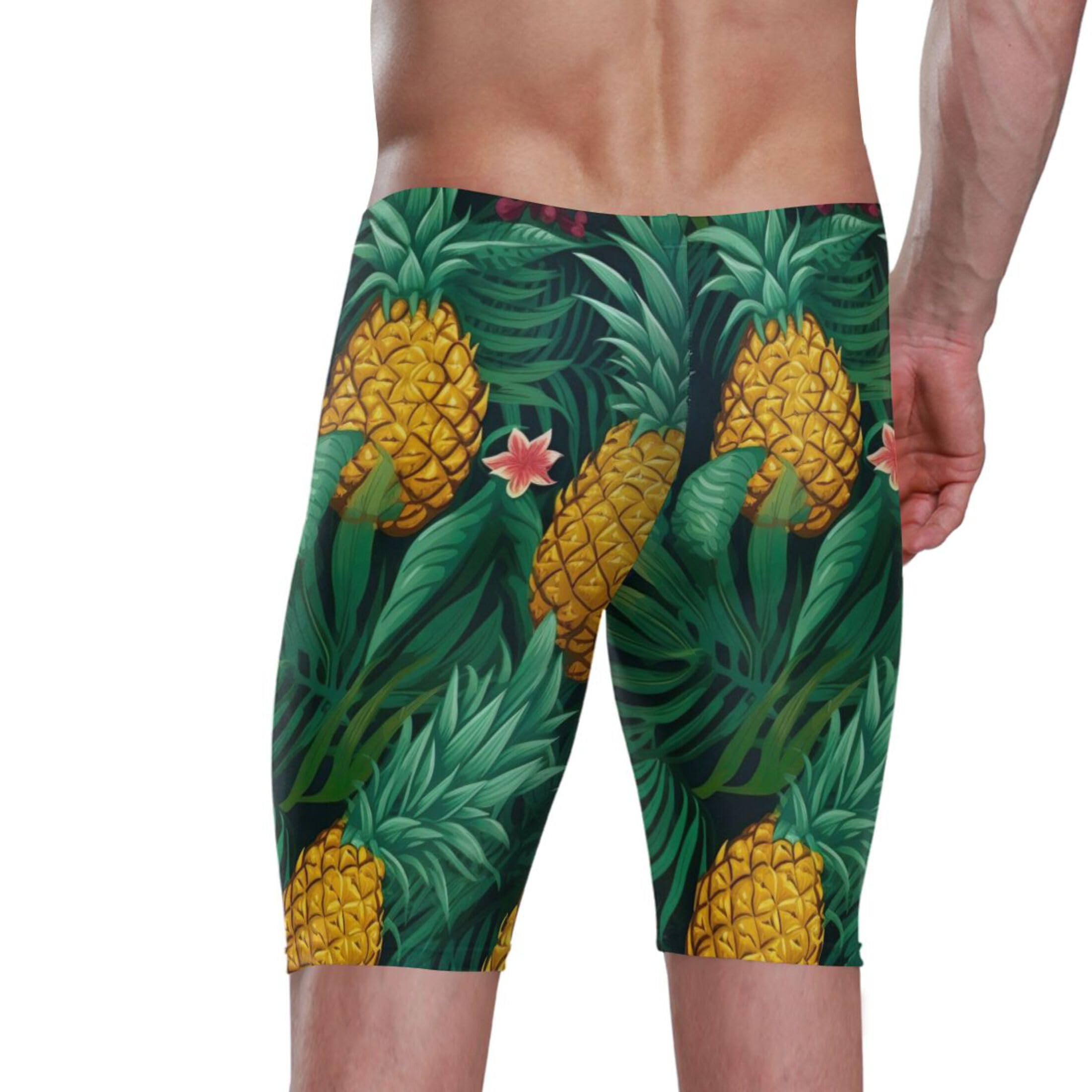 UMIRIKO Pineapple Fruit Men's Swim Jammers Swimsuit M B0400934