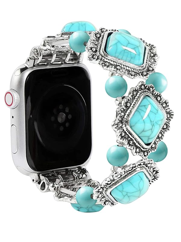 FTWIND Compatible With Apple Watch Band Women Western Jewelry Ultra Iwatch 40 38 41 42 44 45 49mm Bracelet Charms Fashion iPhone Replacement Strap by FTWIND - Used condition - Image 2