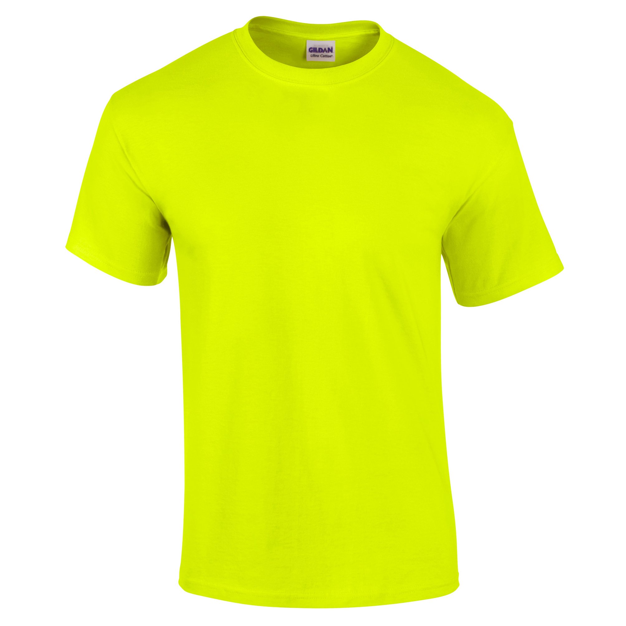 Gildan 170g Ultra Cotton T-Shirt, Green Safety, M