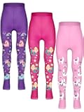 3 Pairs Girls Pantyhose Tights for Dance little girls printed leggings Seamless Soft Stockings Non Slip
