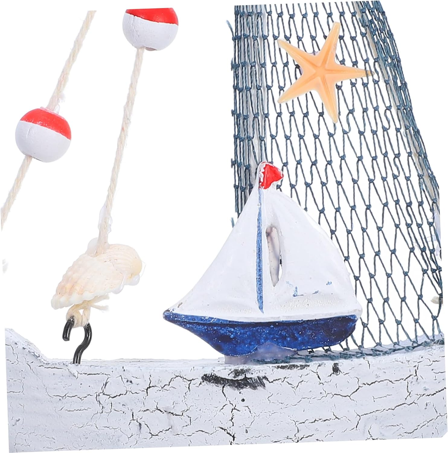 OHPHCALL Nautical Decor Wooden Sailing Ship Ornament Home Office Boat Decor Desktop Boat Model