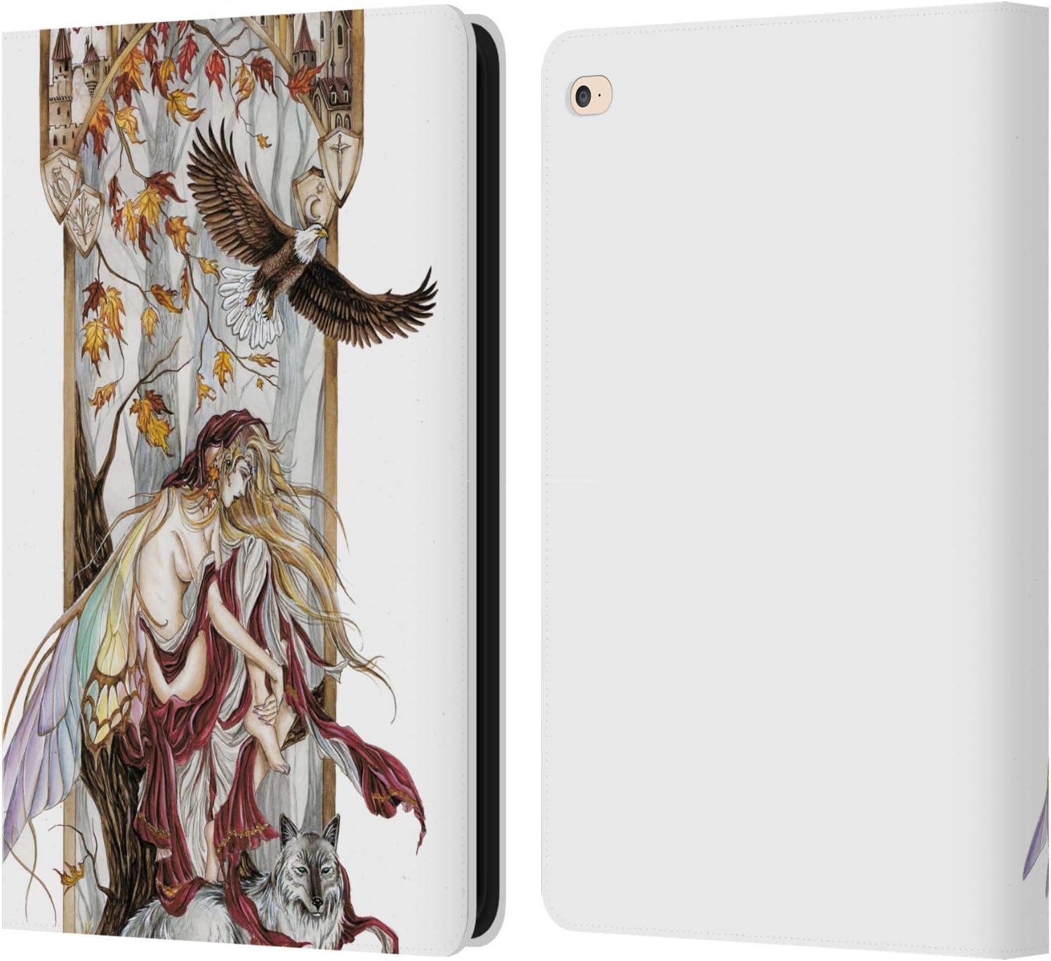 Head Case Designs Officially Licensed Nene Thomas Introspection Fairy Deep Forest Leather Wallet Case Compatible with Apple iPad Air 2 (2014)